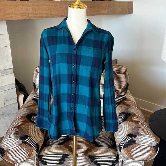 J. Crew Buffalo Check Button Down Shirt - Picture 1 of 8